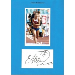 Autographe Yelena ISINBAYEVA