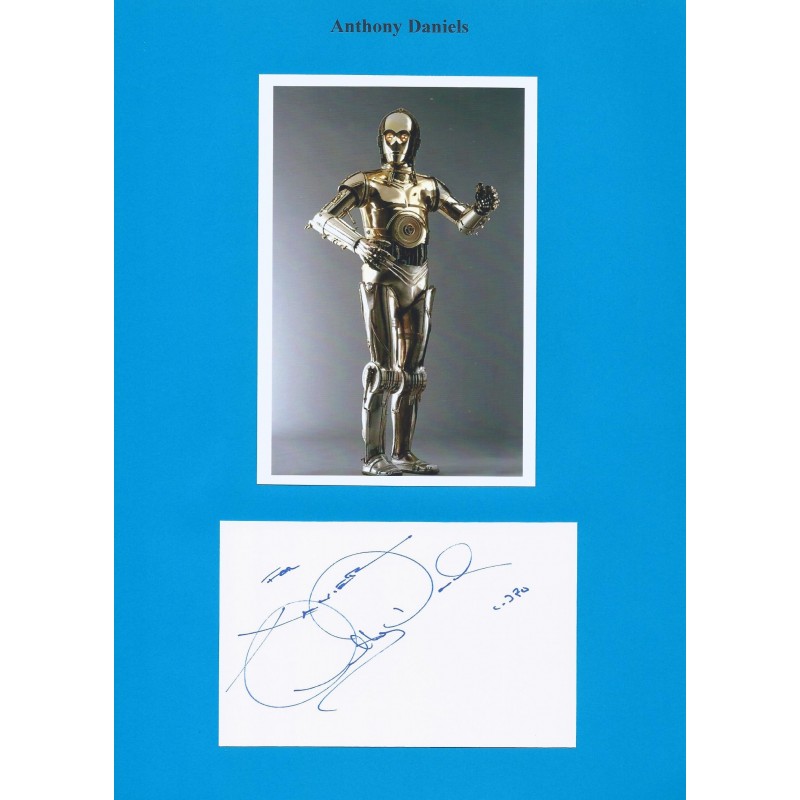 anthony daniels autograph autographe anthony daniels photo d 233 dicac 233 e anthony daniels autograph autographe anthony daniels photo d 233 dicac 233 e