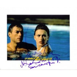Autographe Natacha LINDINGER & Jean Claude VAN DAMME