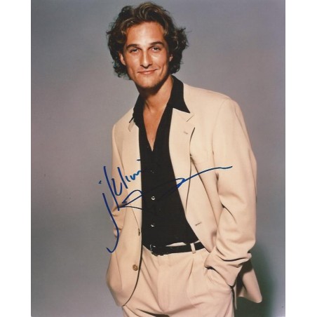 MATTHEW MCCONAUGHEY SIGNED DAZED AND CONFUSED PHOTO 8X10
