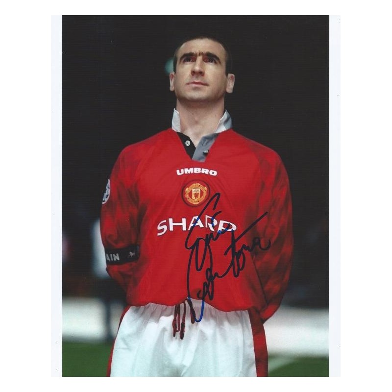 Eric Cantona Signed Manchester United Street Sign Comes With A COA