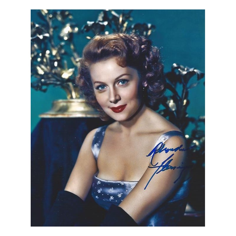 Rhonda Fleming signed Actress Beautiful authentic guaranteed Vintage Signed   AFTAL Dealer #199 Not Copy or  Printed