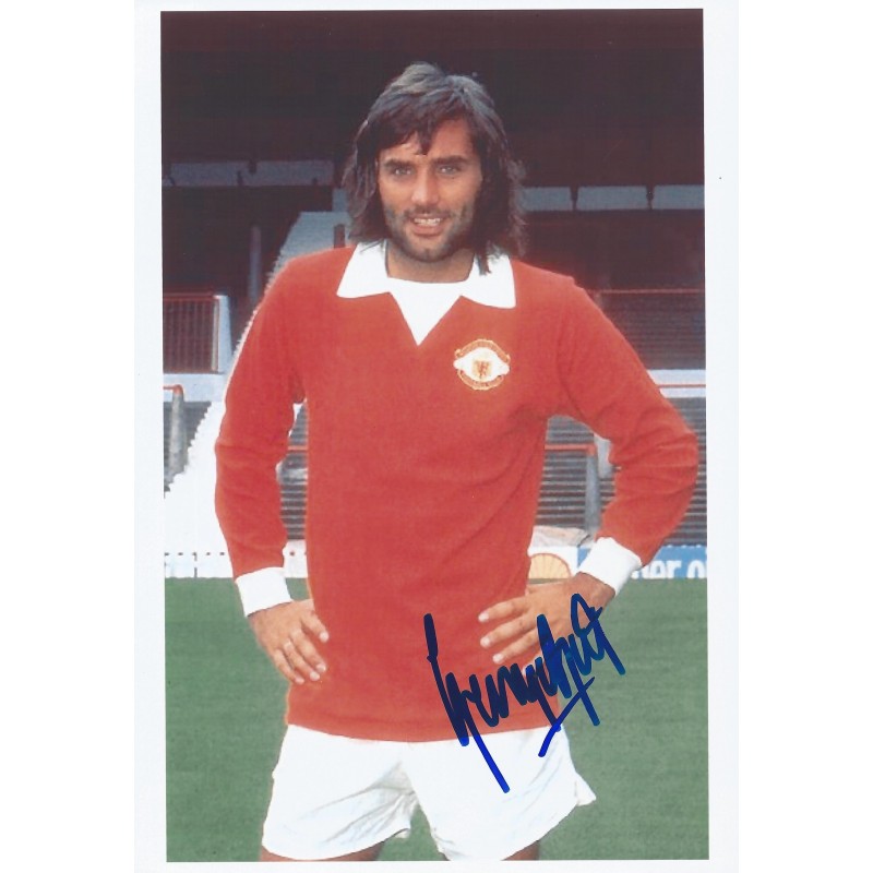 george best signed football shirt