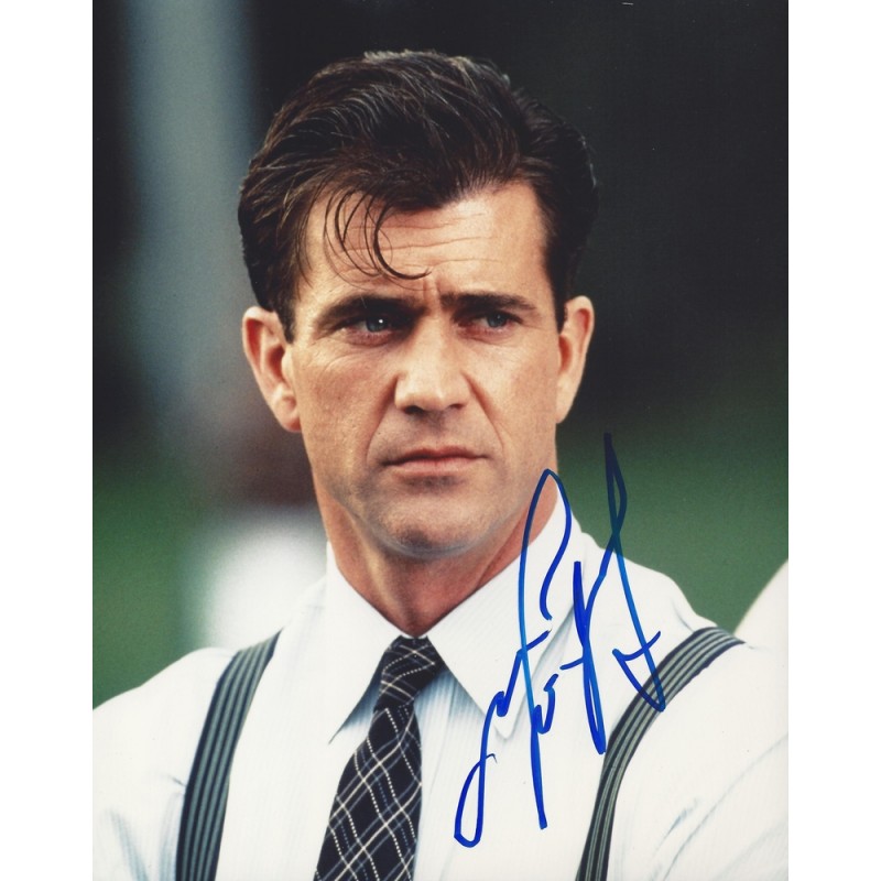 Photo Mel Gibson Signée Authentique - Braveheart - 10x8 Avec Certificat