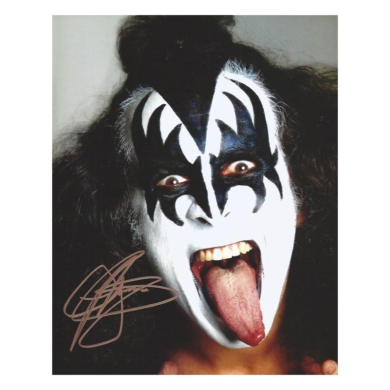 autogramm Fotokopie/copy KISS /Gene Simmons/ 10x15 cm