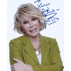 JOAN RIVERS  8"X10"  B & W Autographed Rreprint Photocopy 
