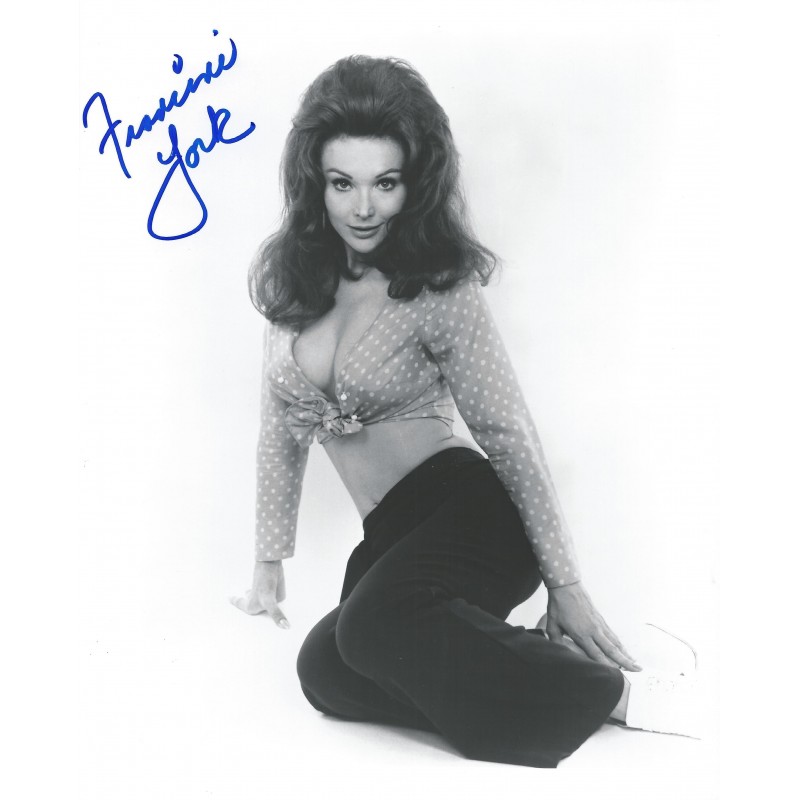 FRANCINE YORK IN GREEN DRESS AUTOGRAPHED 8X10 PHOTO 