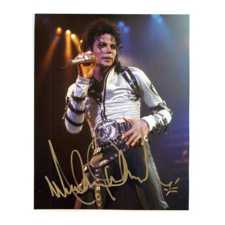 Michael Jackson autographed 8x10 RP 