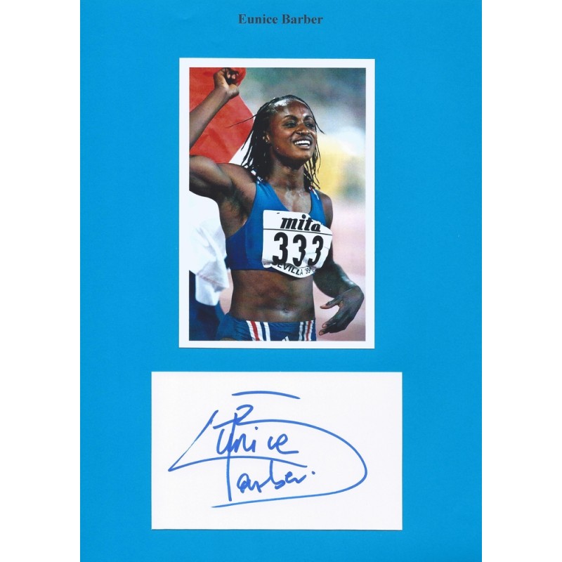 Eunice BARBER Autograph