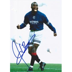 Autographe Basile BOLI - Glasgow Rangers / Équipe De France EM92 / AS Monaco / Urawa Reds - Original