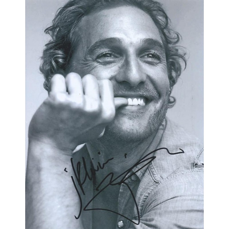 MATTHEW MCCONAUGHEY SIGNED DAZED AND CONFUSED PHOTO 8X10