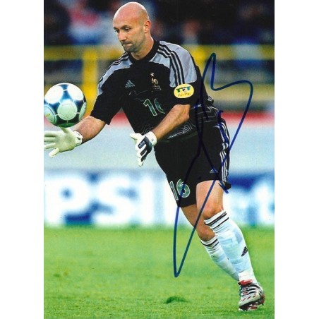 HWC Trading A4 Fabien Barthez Cadeaux imprimés photo autographe signée pour les fans de football et les supporters - A4