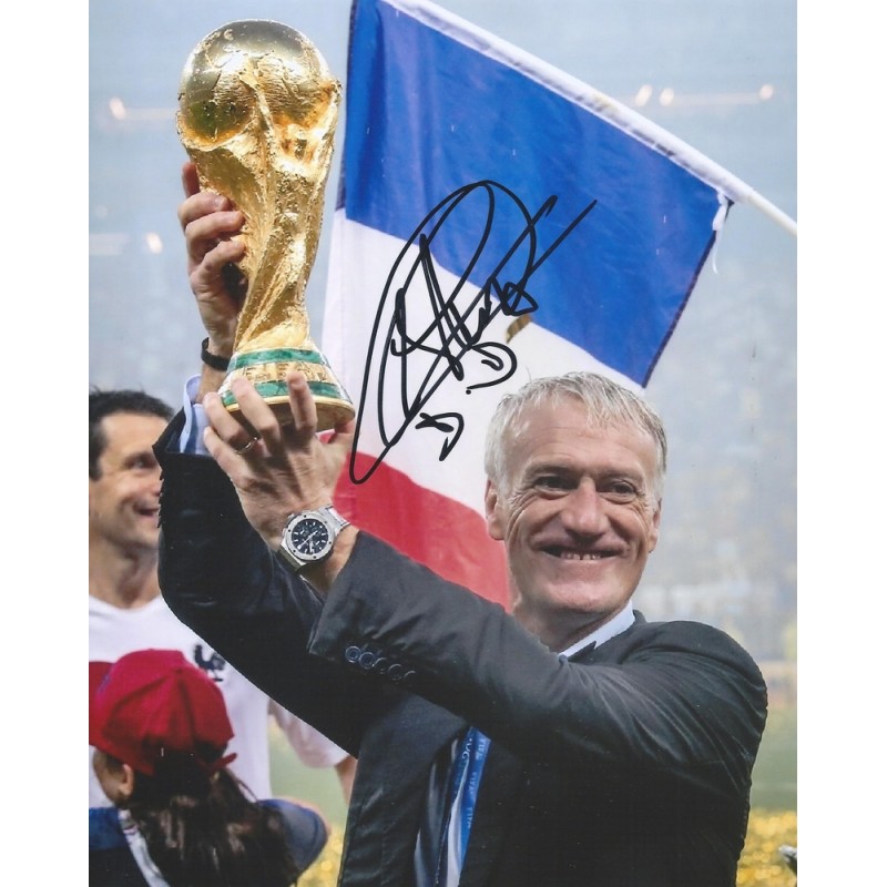 Photo Autographe Signée Didier Deschamps (Chelsea) Avec Présentoir + Certificat D'authenticité - Fabriqué Au Royaume-Uni
