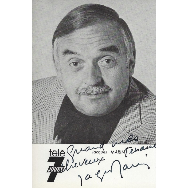 Jacques MARIN Autograph