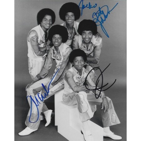 Jackson 5 Autographed Christmas Card Marlon Jermaine Tito Jackie JSA AI98986
