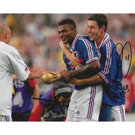 Photo Dédicacée De Marcel Desailly (Chelsea) - Avec Certificat D'authenticité