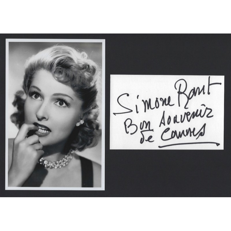 Simone RENANT Autograph