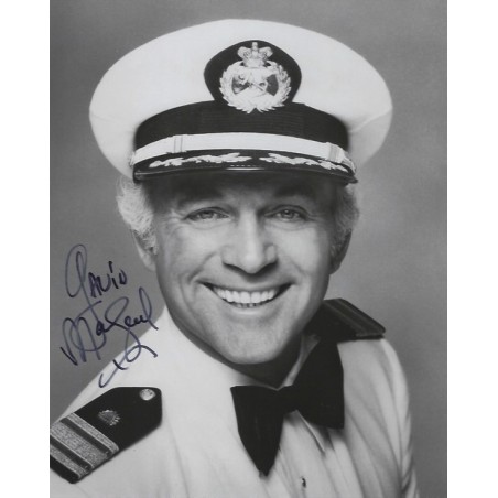 Gavin macleod , who was best known for his roles on the love boat and the m...