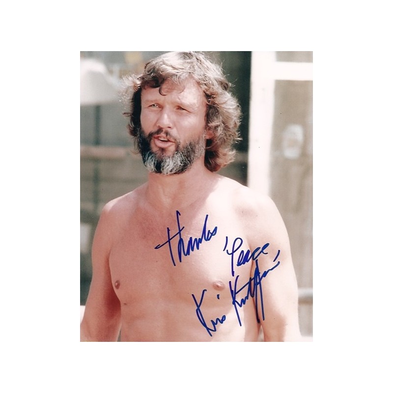 Kris Kristofferson signed 8x10 photo In-person 