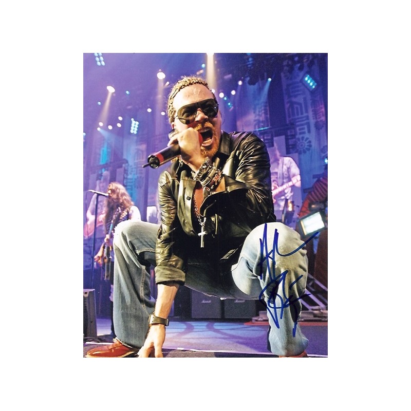 Axl ROSE GUNS N' ROSES Autograph