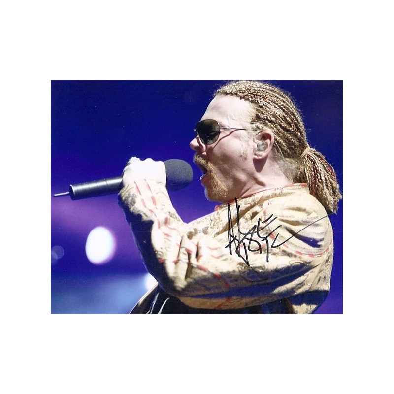 Autographe Axl ROSE GUNS N' ROSES