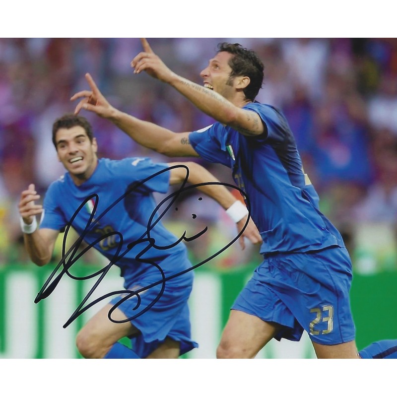 Carte Autographe Marco Materazzi – Inter Milan 2008-09 – Signature Imprimée